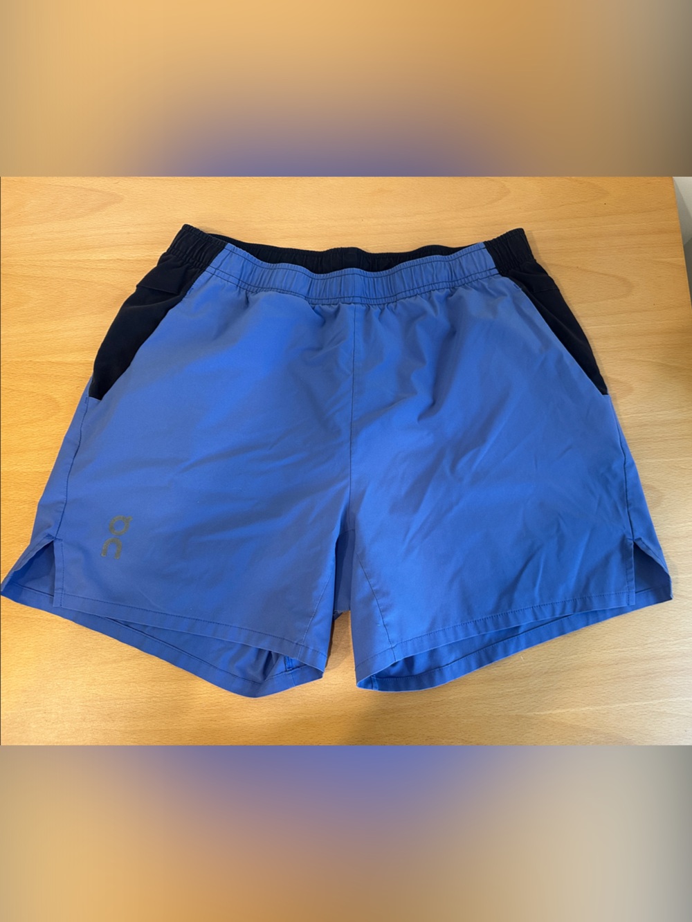 On Running Men’s Royal Blue Athletic Shorts with Black Waistband